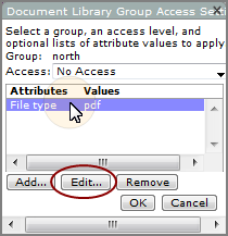 Customizing Document Library Access Settings