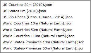 A list of geometry source files.