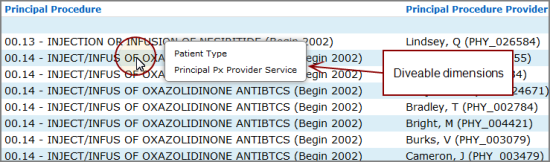 Diver portlet showing diveable dimensions menu.