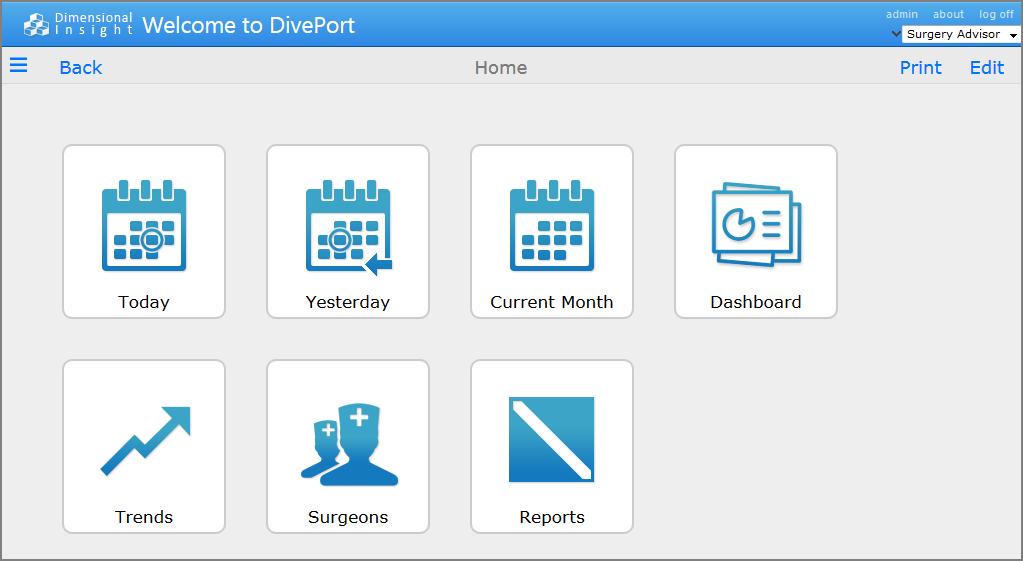Simplified interface example.