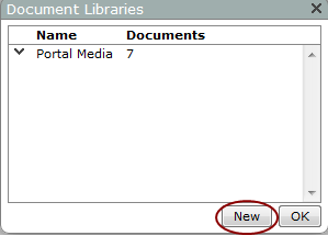 Default Writing Library Creating a Document Library