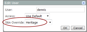 Example of an edit user dialog box.
