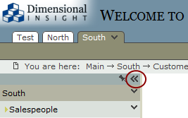 Location of open/close sidebar icon.