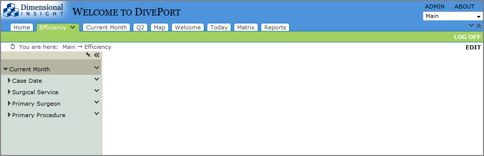 Classic interface example.