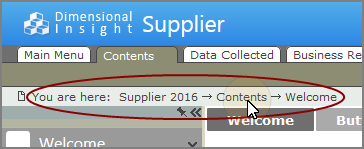Clicking a page in the location bar.