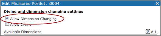 Allow dimension changing setting.