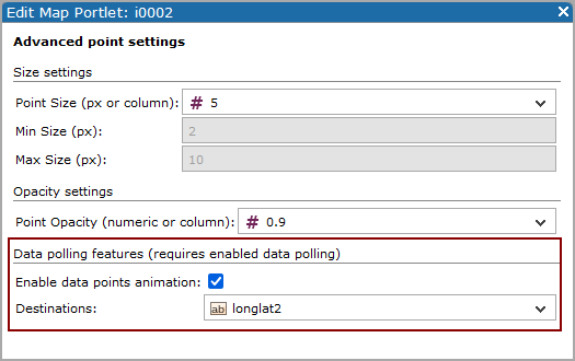 Advanced point settings, data polling features