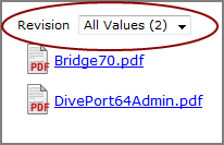 Example of a document manager portlet with a quickview.