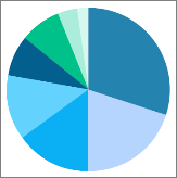 Example of a pie chart.