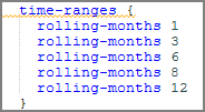 Time range section of a factory configuration file. 