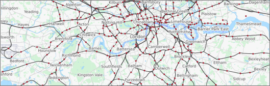 Example of a transport map layer.