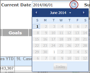 An example of a Calendar QuickView.
