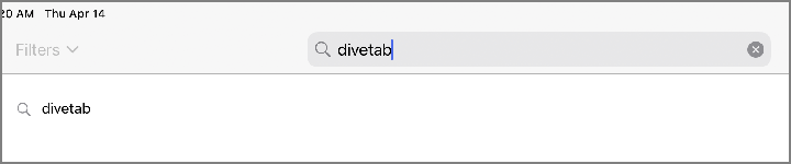 The search screen for the App Store.