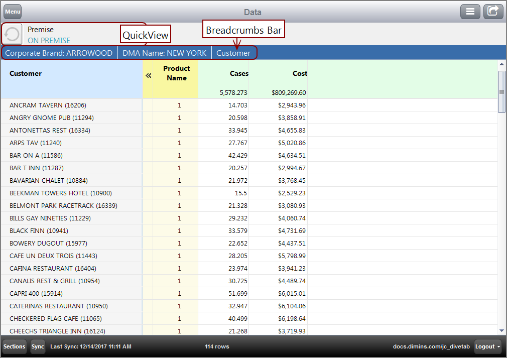 A sample bookmarked page.