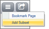 The Create Subset option for the Options button on the PC.