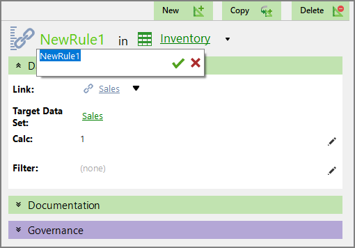 Link Rule Name