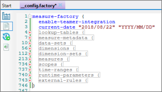 Factory Configuration File Overview