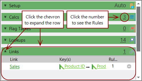 Data set source rows.