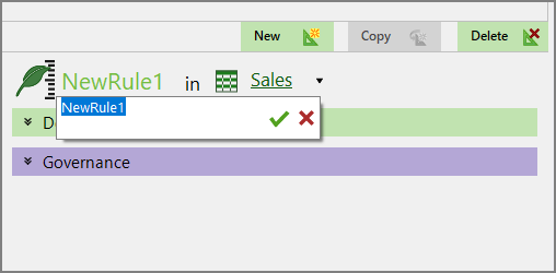 New Source Rule Name