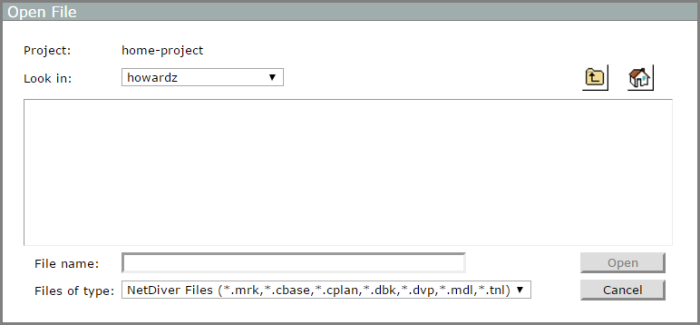 Opening NetDiver Files