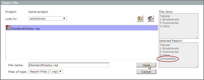 Using Report Templates