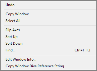 Graph context-sensitive menu.