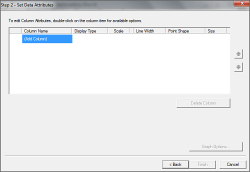 Set Data Attributes dialog box example.