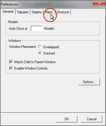 Preferences dialog box.
