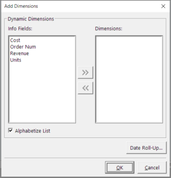 Dynamic Dimensions dialog box.
