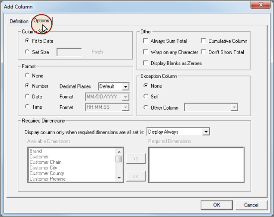 Adding Tabular Columns