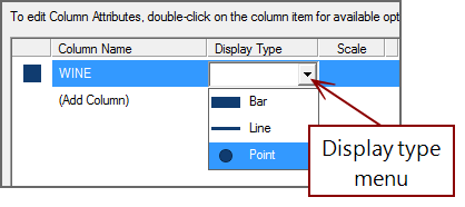 Display type options.