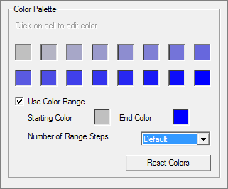 Color range setting.