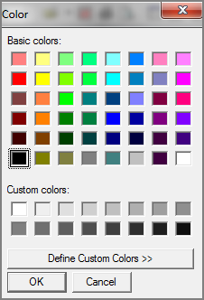Color dialog box.