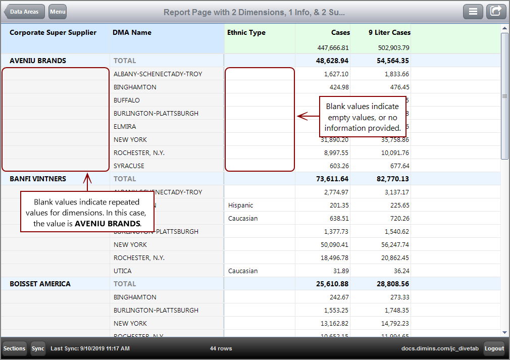 Report Page Code Samples