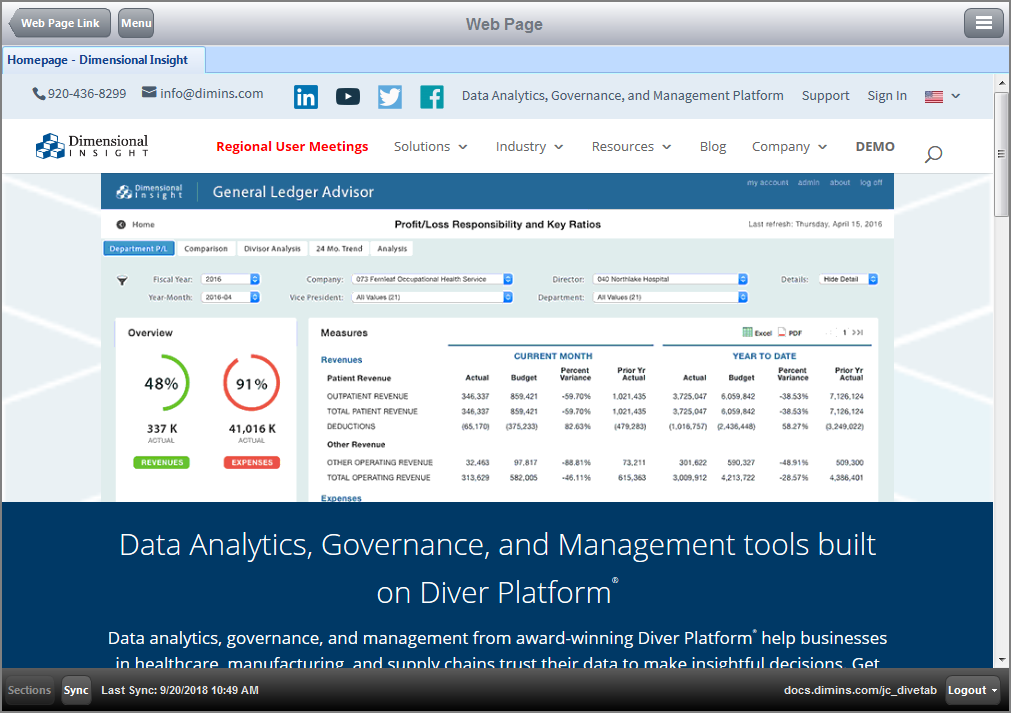 The resulting linked web page.