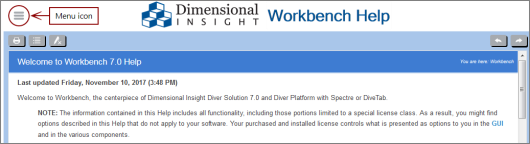 Reduced to Tablet Help System