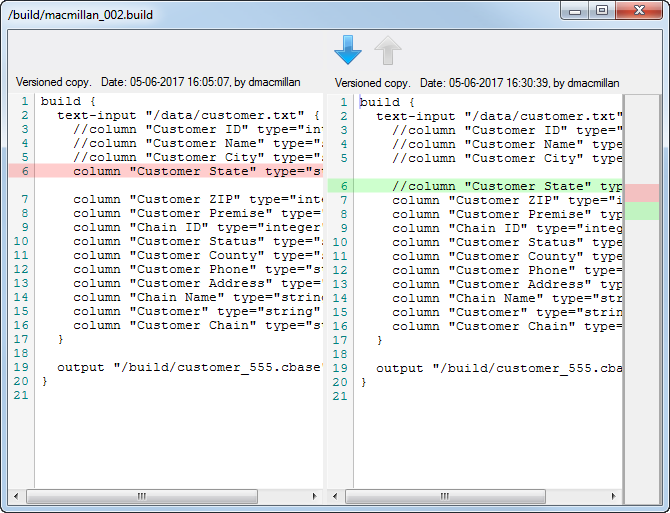 Compare with previous