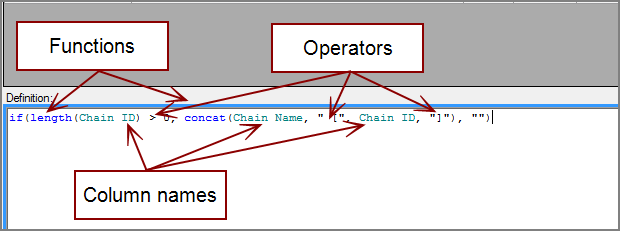 VI Calc Object Definition color codes