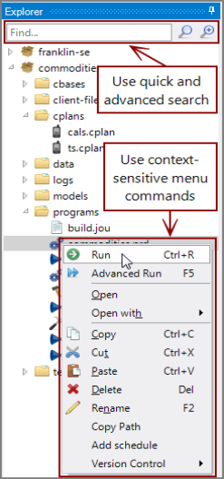 Using Workbench Explorer