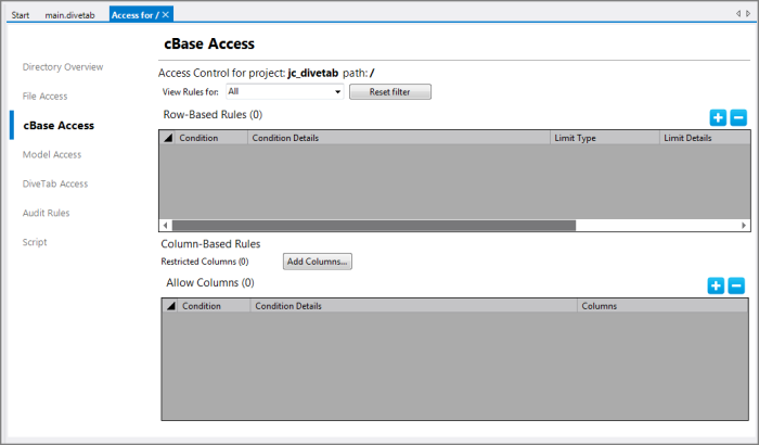 Restricting Access to Data Columns