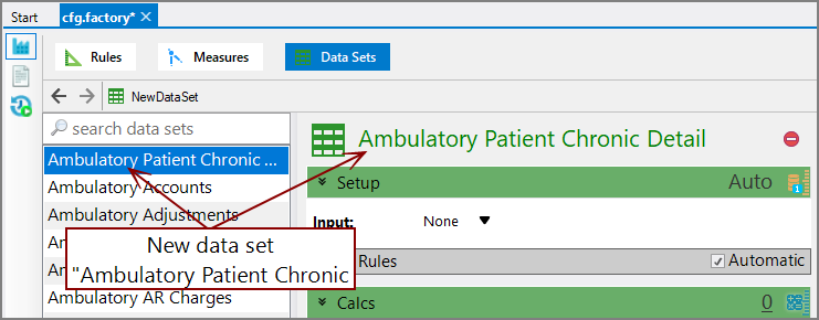 The new Ambulatory Patient Chronic Detail data set.