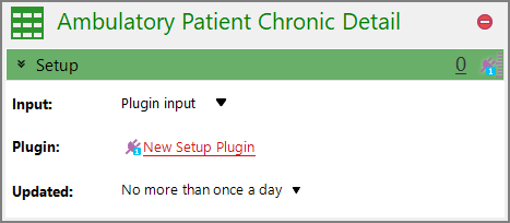 Example of plugin input type for the data set setup.