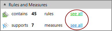 Option to see all rules or mesures.
