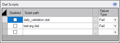 Production DIAL Node Scripts List