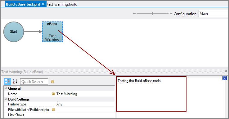 Production Build cBase Node with Comments