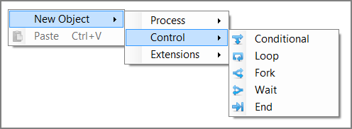 Task Flow Context Menu
