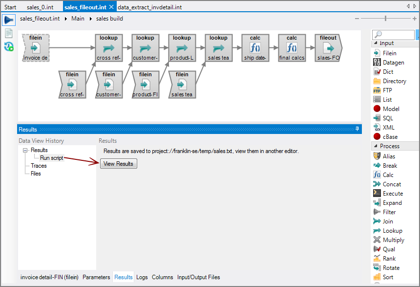 VI Run Script Results