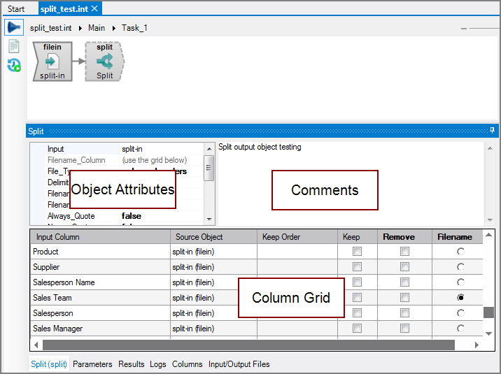 VI Split Object All Panes