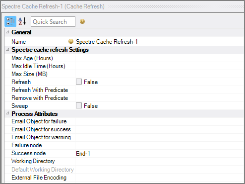 Production Cache Refresh Node Attributes