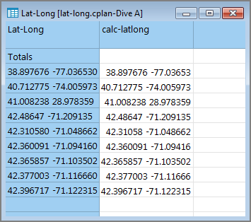 Map Column Display Map Column Links